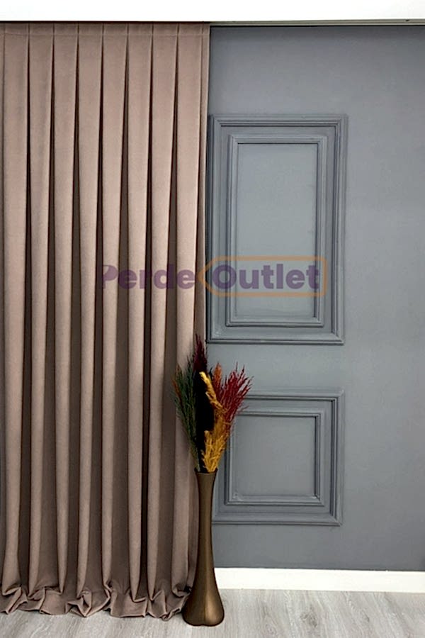 Pudra Düz Fon Perde