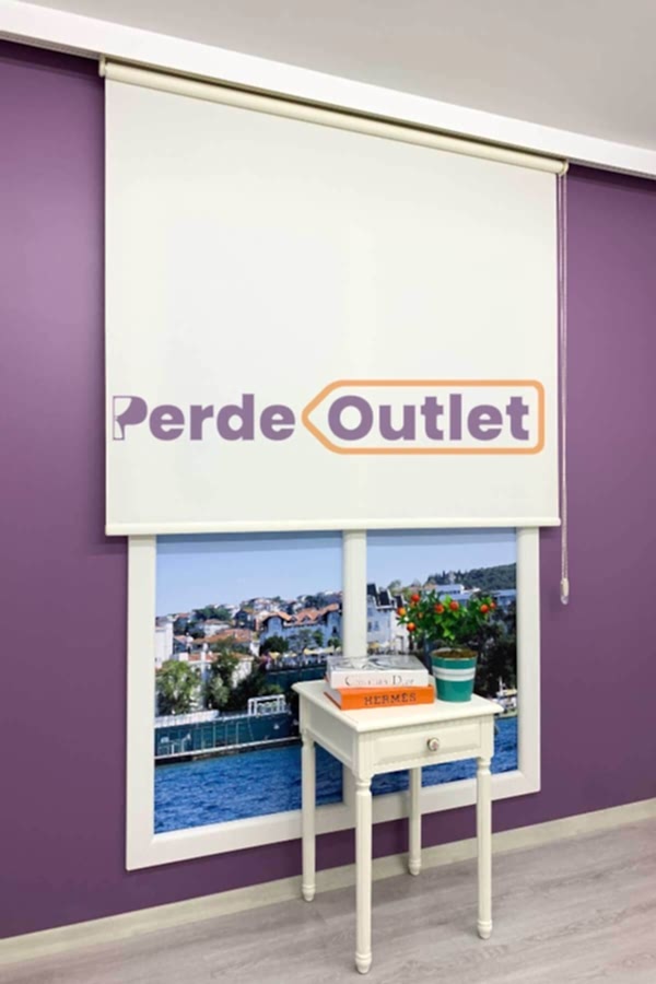 Krem Düz Mat Stor Perde